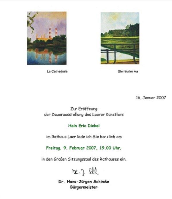 Einladung zur Ausstellungseröffnung