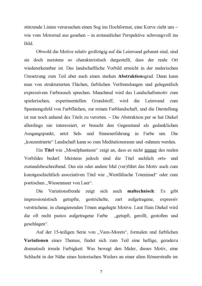 Text zur Eröffnung der Ausstellung  von Dr. Sabine Ladwig