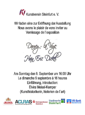 Einladung zur Ausstellung 